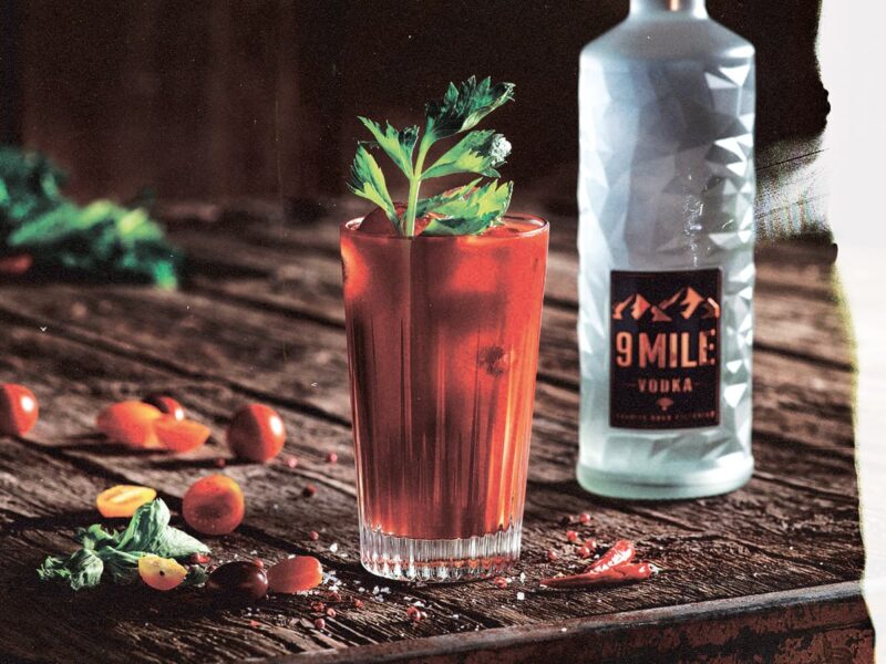 Bloody Mary Cocktail mit 9 MILE Vodka